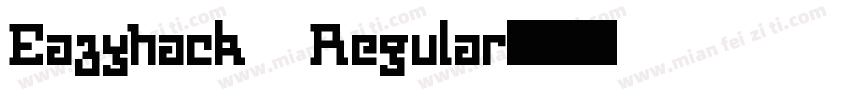 Eazyhack Regular字体转换